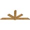 Ekena Millwork Kennewick Rough Sawn Timber Gable Bracket, Western Red Cedar, 84"W x 35"H x 2"D x 6"F, 10/12 Pitch GBW084X35X0206KEN00RWR - alternate 4